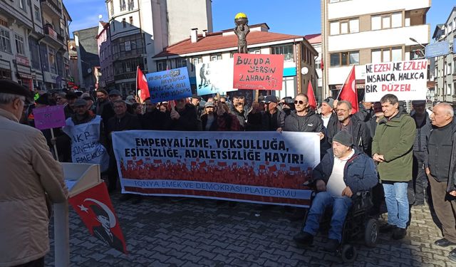 Tonya'da Dev Protesto: "Bu Soygun Düzeni Durdurulmalı!"
