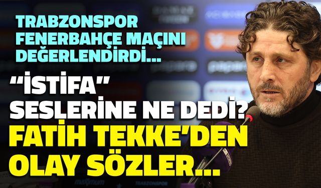 Fatih Tekke Fenerbahçe Maçı Sonrası Konuştu! "Ağır Fatura Ödedik”