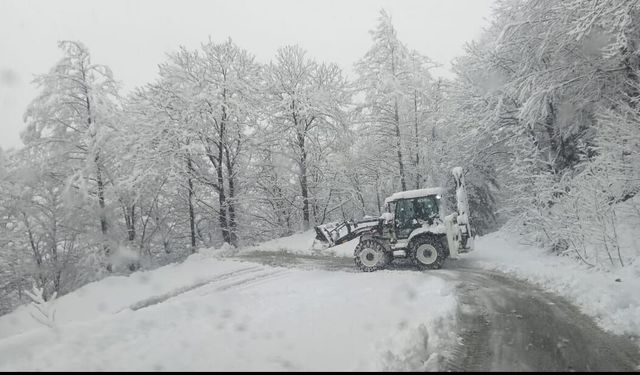 Trabzon’da Kar Yağışı ile O Mahallelerde Yollar Kapandı!