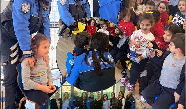 Trabzon Emniyeti'nden Miniklere Trafik Bilinci Eğitimi