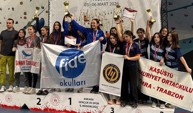 Trabzonlu Genç Dağcılar Türkiye Finallerinde Coştu