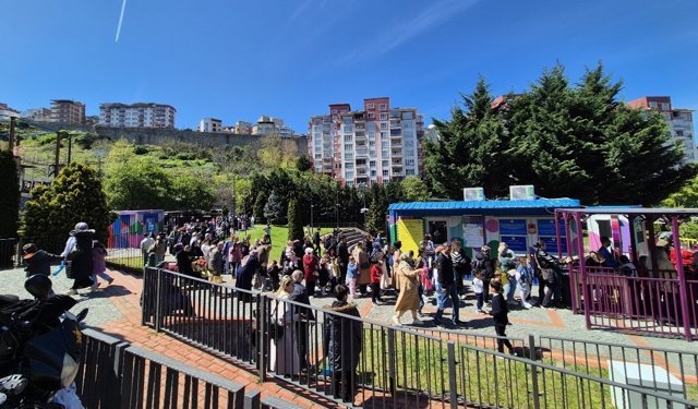 Trabzon' da Macera Parkı'nda 23 Nisan Coşkusu