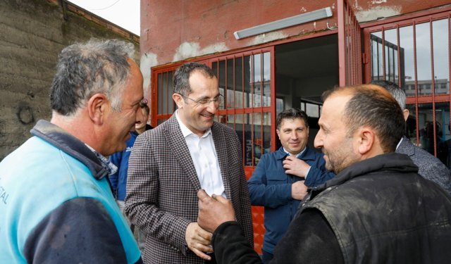 Trabzon Akçaabat'ta Başkan Ekim Sanayi Esnafıyla Buluştu