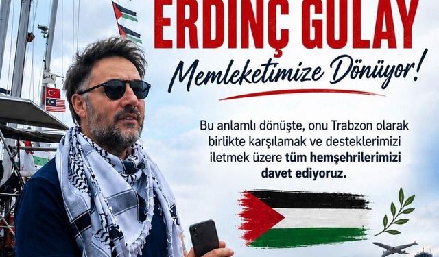 Gazze Filosundaki Trabzonlu Aktivist Serbest Bırakıldı!