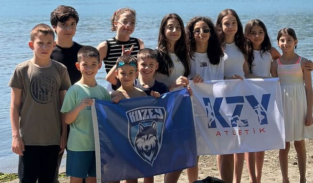 Trabzon'da Minik Sporculardan Sahilde Örnek Çevre Hareketi