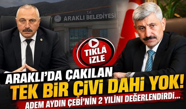 Araklı'da Çakılan Tek Bir Çivi Dahi Yok! BBP'li Aydın Gündemi Değerlendirdi...