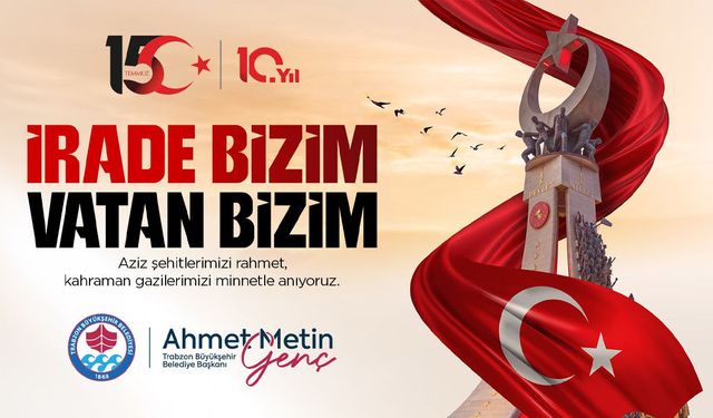 Trabzon Büyükşehir Belediyesi 15 Temmuz 2026 İlanı