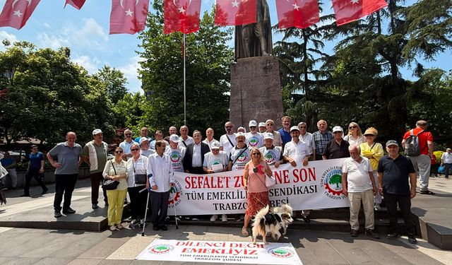 Trabzon’da Emekliler Meydana İndi: “Geçinemiyoruz” Tepkisi