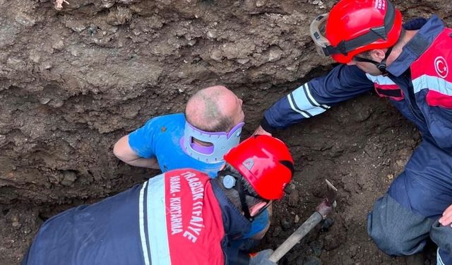 Trabzon'da Korkunç Göçük: İşçi Ölümden Döndü