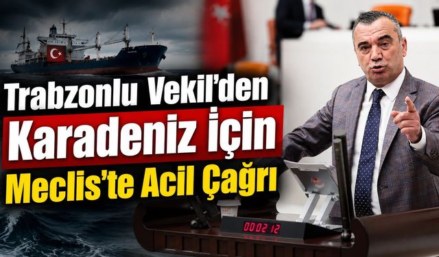 Trabzonlu Vekil'den Karadeniz İçin Meclis'te Acil Çağrı