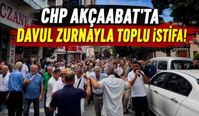 Trabzon'da CHP Akçaabat'ta Davul Zurnayla Toplu İstifa!