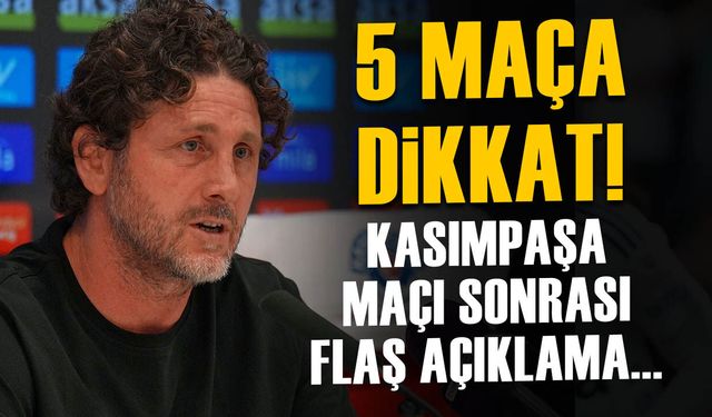 Fatih Tekke Kasımpaşa Maçı Sonrası Konuştu! "Beş Maça Dikkat"