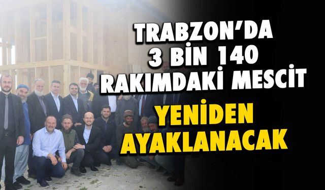 Trabzon'da 3 Bin 140 Rakımdaki Mescit 1,5 Ayda Tamamlanacak!