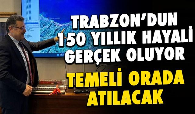 Trabzon'da Raylı Sistem Temeli Avni Aker'de Atılacak