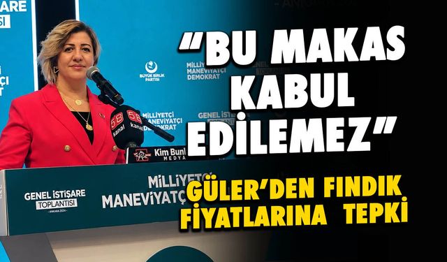 Güler’den Fındık Fiyatlarına Tepki: Bu Makas Kabul Edilemez