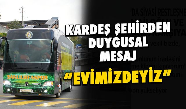 Şanlıurfaspor'dan Trabzon'da Sebatspor'a Kardeşlik Mesajı
