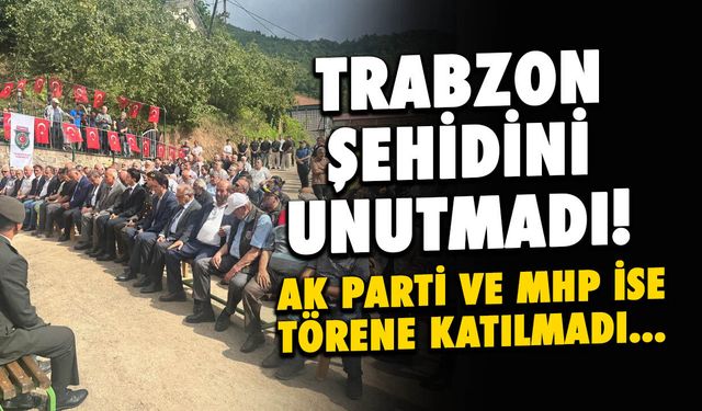 Trabzonlu Şehit Üsteğmen Ömer Fatih Ayar kabri başında anıldı