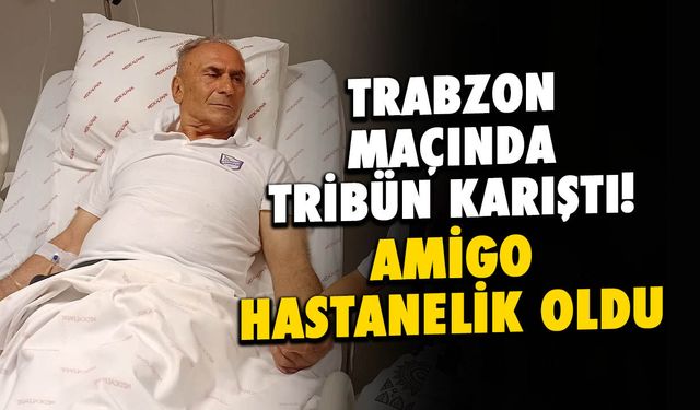 Trabzon Maçında Tribün Karıştı! Amigo Hastanelik Oldu...