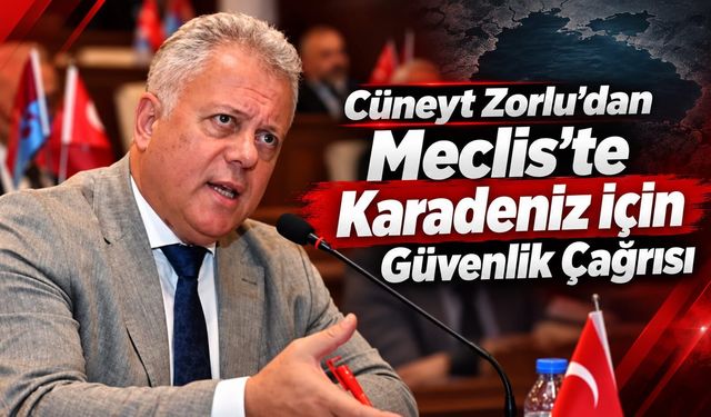 Cüneyt Zorlu’dan Karadeniz İçin Güvenlik Çağrısı