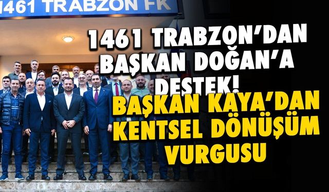 1461 Trabzon FK'dan Ertuğrul Doğan'a Net Destek