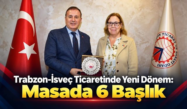 Trabzon-İsveç Ticaretinde Yeni Dönem: Masada 6 Başlık