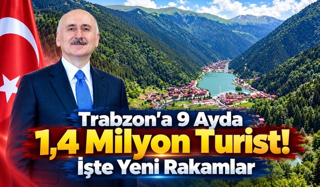 Trabzon' a 9 Ayda  1,4 Milyon Turist : İşte Rakamlar