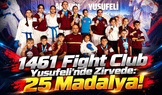 1461 Fight Club Yusufeli’nde Zirvede: 25 Madalya!