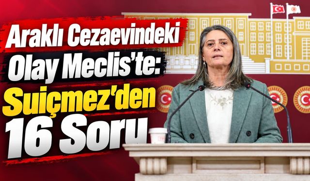 Araklı Cezaevindeki Olay Meclis'te: Suiçmez'den 16 Soru