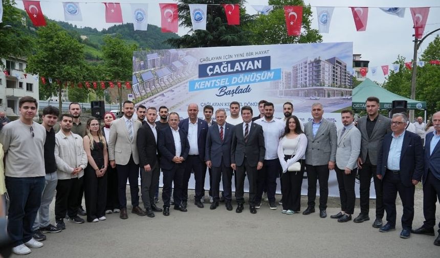 Trabzon Çağlayan'da Kentsel Dönüşüm Projesi Başladı