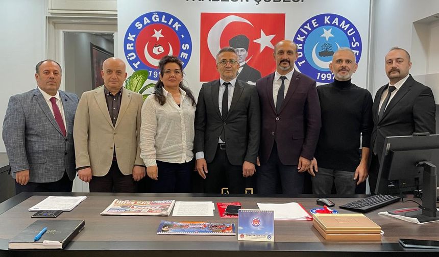 Türk Sağlık-Sen Trabzon Şubesi’nde yeni başkan Süleyman Çolak