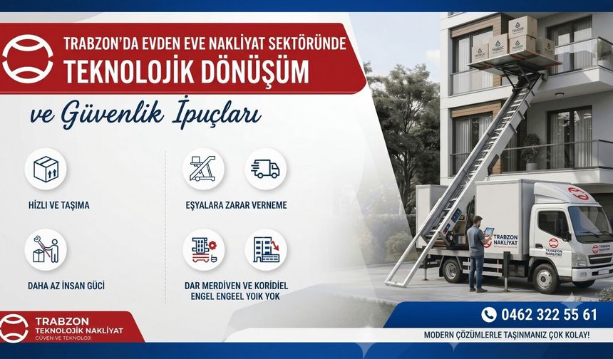 Trabzon'da Evden Eve Nakliyat Sektöründe Teknolojik Dönüşüm