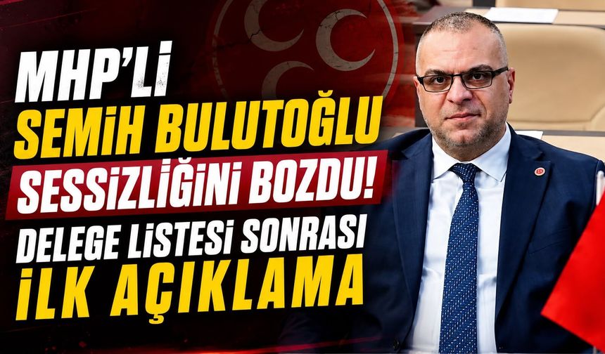 MHP Ortahisar Kongresi Sonrası Semih Bulutoğlu Konuştu