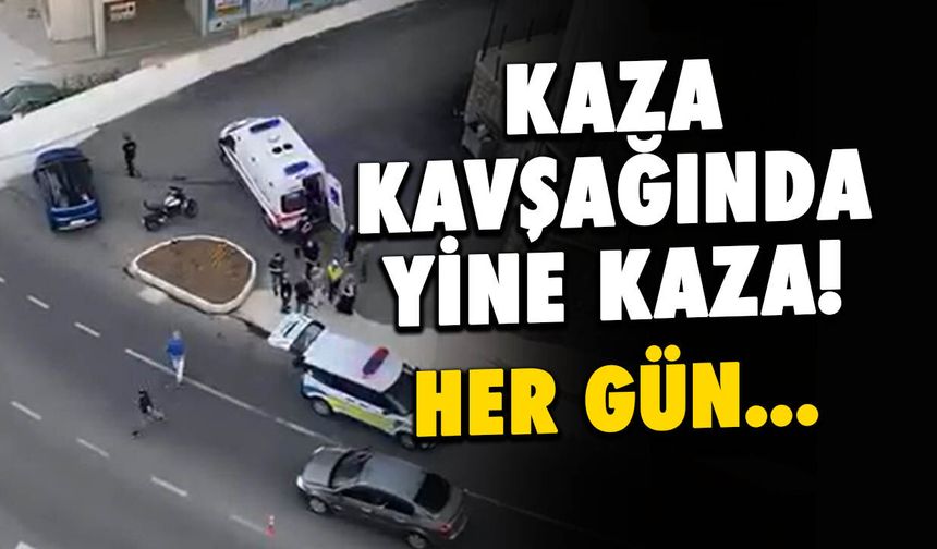 Akçaabat'ta Kaza Kavşağı'nda Yine Kaza: Can Yakan Nokta!